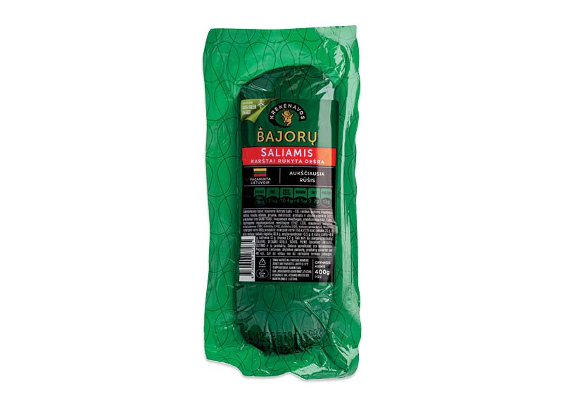 Karštai rūkytas BAJORŲ saliamis, 400 g