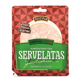 Karštai rūkytas servelatas PREMIUM, a. r., 190 g