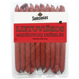 Karštai rūkytos dešrelės LIETUVIŠKOS MEDŽIOTOJŲ, a.r., 530 g