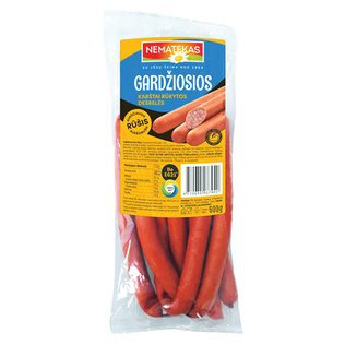 Karštai rūkytos GARDŽIOSIOS dešrelės, 600 g