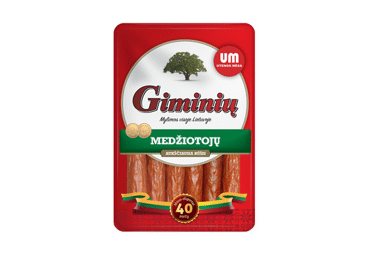 Karštai rūkytos GIMINIŲ MEDŽIOTOJŲ dešrelės, a. r., 250 g