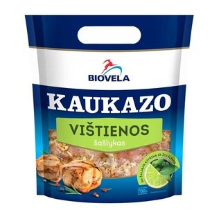 KAUKAZO marinuotas vištienos šašlykas su žaliąja citrina, 700 g