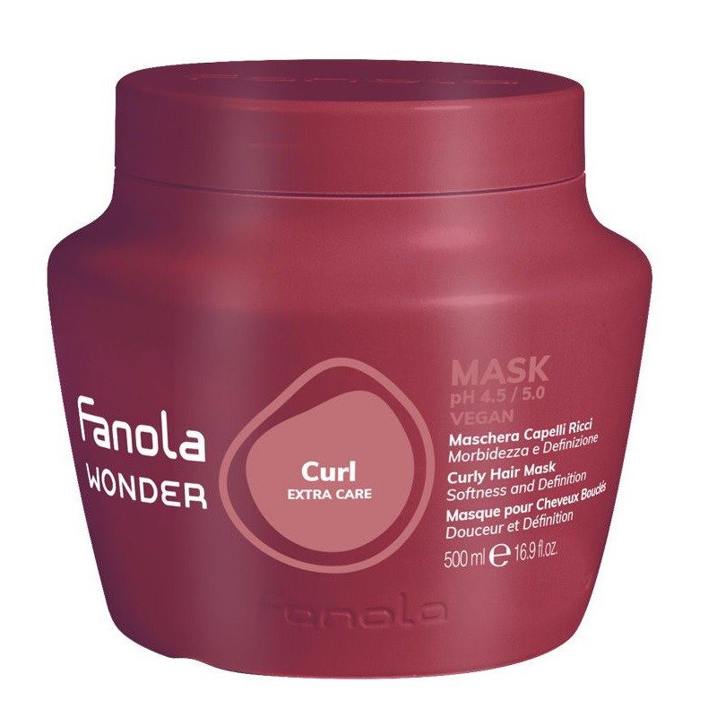 Kaukė garbanotiems plaukams Fanola Wonder Curl Extra Care, 500 ml