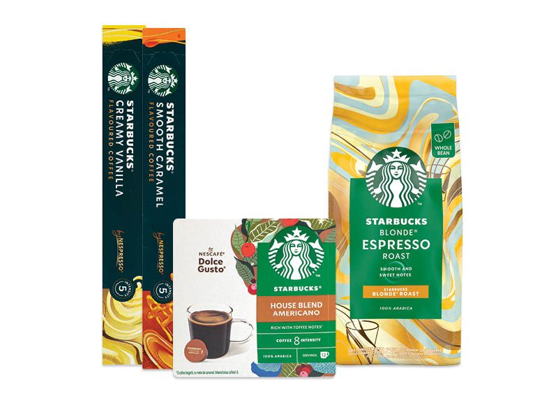 Kavos kapsulėms ir kavos pupelėms STARBUCKS