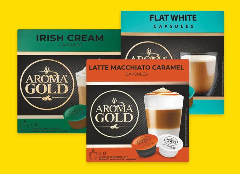 Kavos kapsulės AROMA GOLD (DOLCE GUSTO)