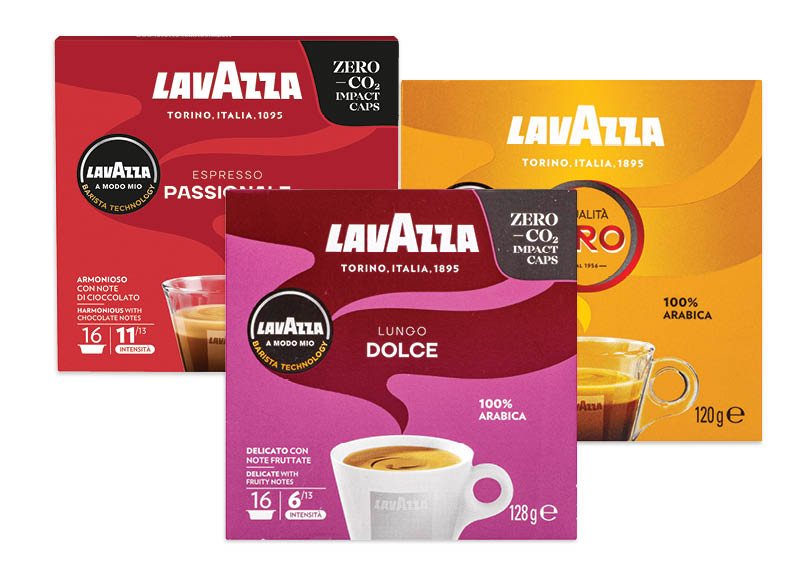 Kavos kapsulės LAVAZZA A MODO MIO, 16 vnt
