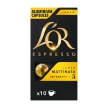 Kavos kapsulės LOR MATTINATA, 52 g, 10 vnt