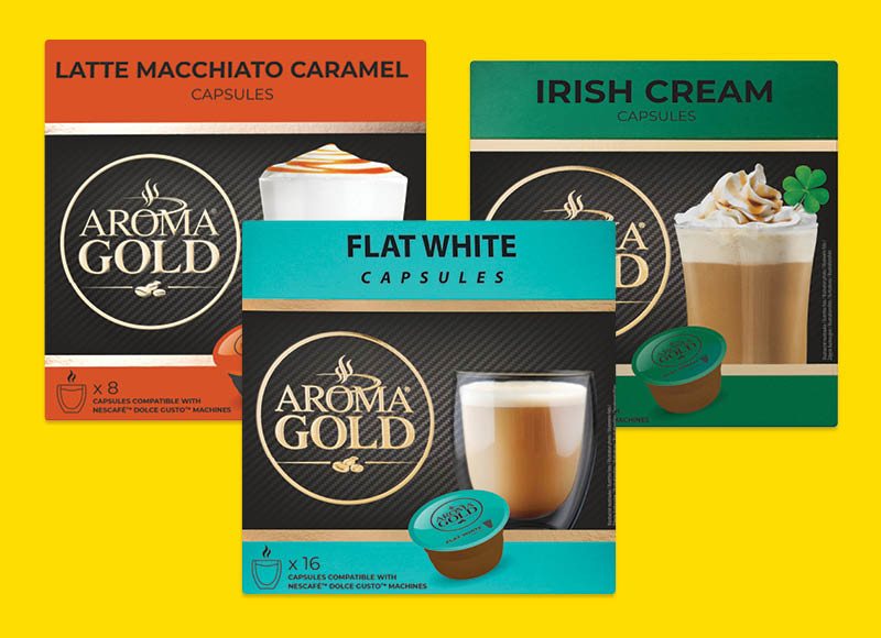 Kavos kapsulės su pienu AROMA GOLD (DOLCE GUSTO)