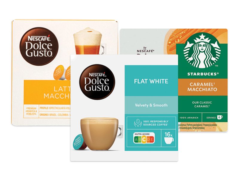 Kavos kapsulės su pienu NESCAFE DOLCE GUSTO ar STARBUCKS
