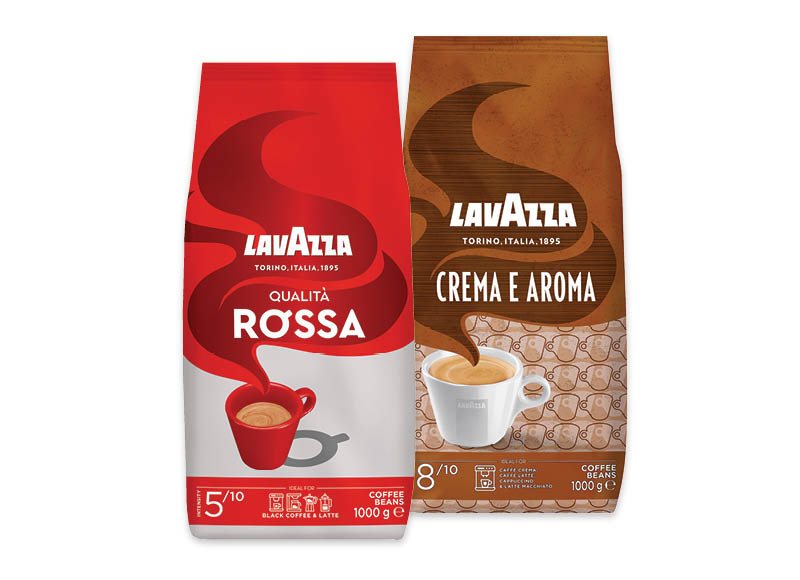 Kavos pupelės LAVAZZA CREMA E AROMA, QUALITA ROSSA, 1 kg