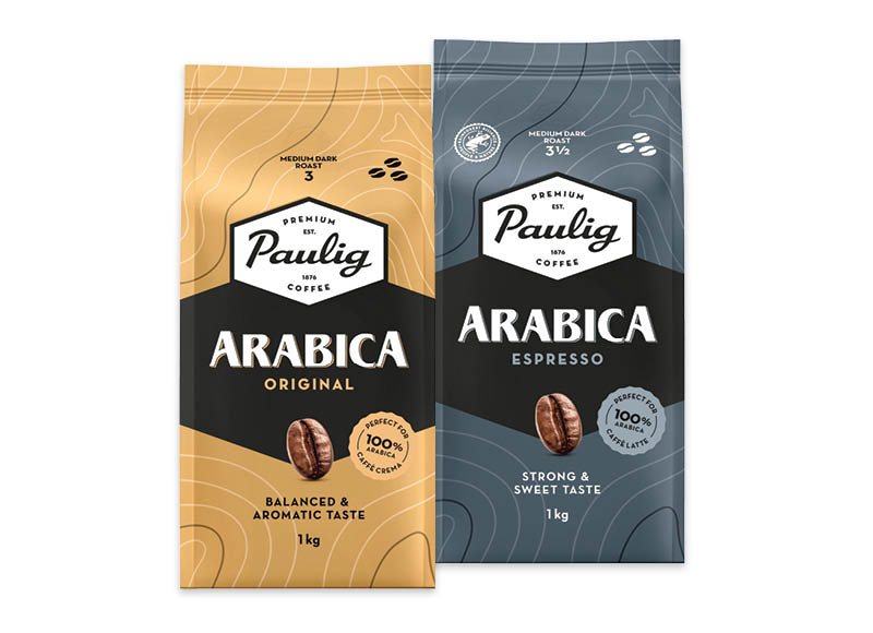 Kavos pupelės PAULIG ARABICA, 1 kg