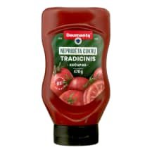 Kečupas DAUMANTŲ NEPRIDĖTA CUKRŲ, 470 g