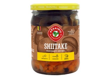 KĖDAINIŲ KONSERVŲ FABRIKO marinuoti šitakiai, 480 g