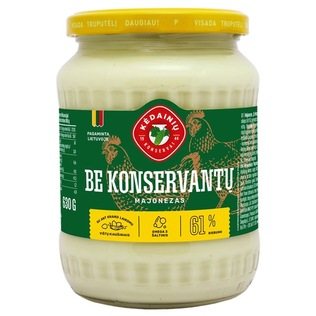 KĖDAINIŲ KONSERVŲ majonezas be konservantų, 630 g