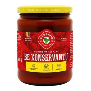 Pomidorų padažas KĖDAINIŲ KONSERVAI BE KONSERVANTŲ, 500 g