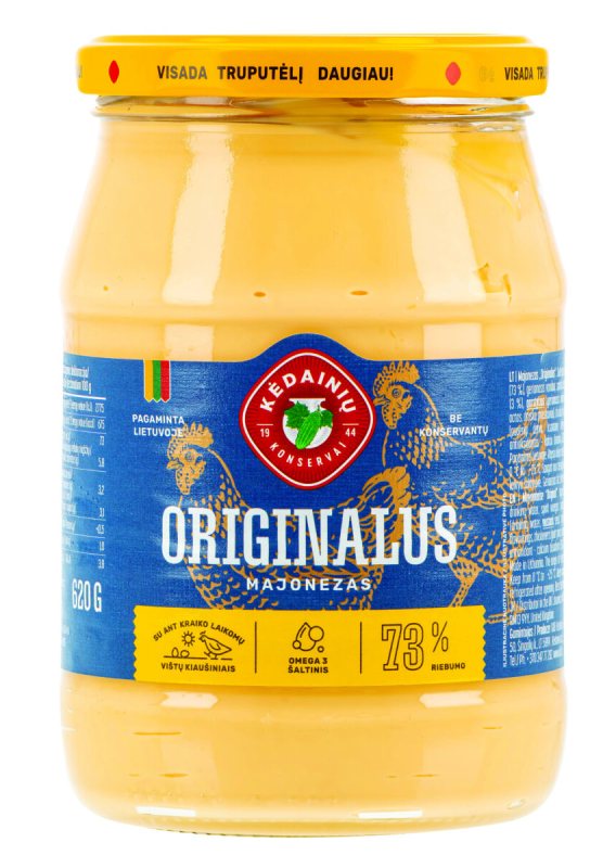 Kėdainių majonezas LIETUVIŠKAS ORIGINALUS, 620 g