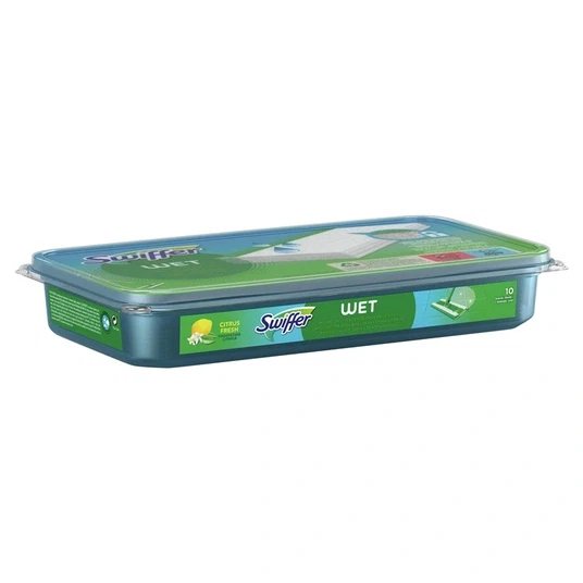 Keičiamos drėgnos šluostės SWIFFER, 10 vnt