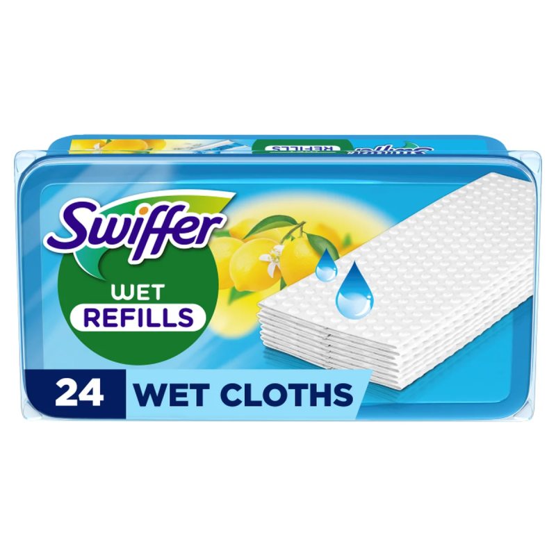 Keičiamos drėgnos šluostės SWIFFER, 24 vnt