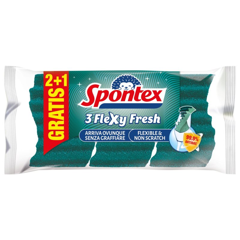 Kempinės SPONTEX Flexy & Fresh, 3 vnt
