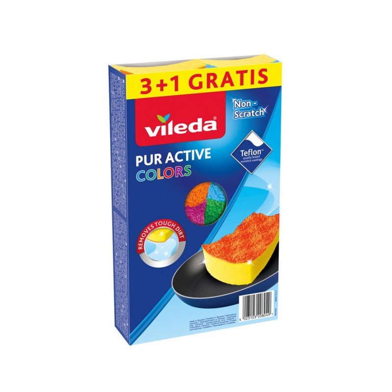 Kempinės VILEDA Puractive color, 3 +, 1 vnt