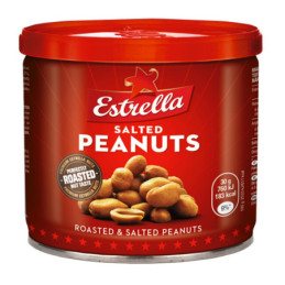 Kepinti žemės riešutai ESTRELLA, su druska, 140 g