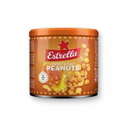 Kepinti žemės riešutai ESTRELLA, su medumi, 140 g