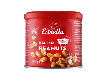Kepinti žemės riešutai su druska ESTRELLA, 140 g
