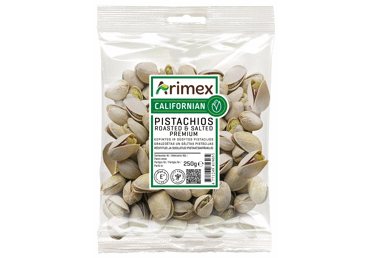 Kepintos ir sūdytos pistacijos ARIMEX PREMIUM, 250 g