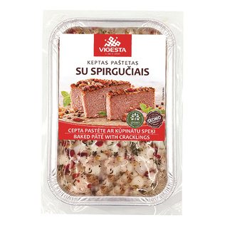 Keptas paštetas SU SPIRGUČIAIS, 300 g