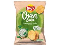 Kepti bulvių traškuč. LAY'S OVEN BAKED, jogurto, žolelių sk., 180 g