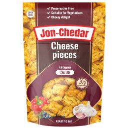 Kepti sūrio gabaliukai Cajun Jon-Chedar, 43% rieb.s.m., 80 g