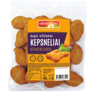 Kepti vištienos GRYNUOLIAI džiūvėsėliuose, 400 g