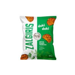 Keptos duonos traškučiai DOKI DOKI ŽALGIRIS krapų ir grietinėlės skonio, 150 g