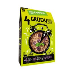 Keturių grūdų dribsniai Dobele, dėžutėje, 500 g
