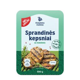 Kiaul. sprand. kepsniai KLAIPĖDOS MAISTAS su žolelėm, 500 g
