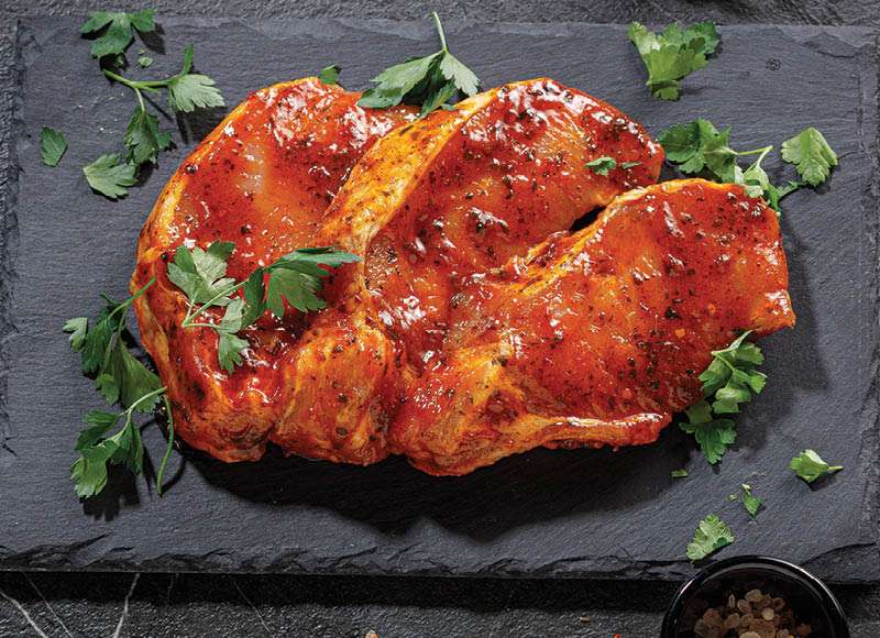 KIAULIENOS NUGARINĖ SU ŠONK.IMBIERO IR/KALENDRŲ MARINATE, 1 kg