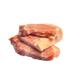 Kiaulienos nugarinės kepsniai,su kaulu ir lašiniais, 1 kg