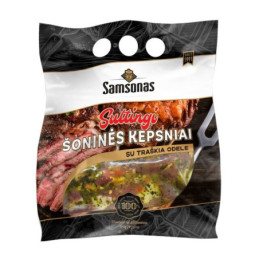 Kiaulien.šoninės kepsniai SAMSONAS,žolelių marin.,., kg, ~600 g
