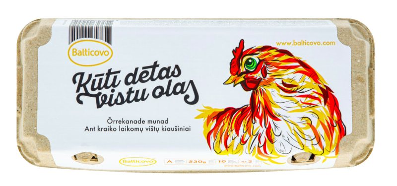 Kiaušiniai ant kraiko laikomų vištų skirtingų dydžių, Nr2, 10 vnt