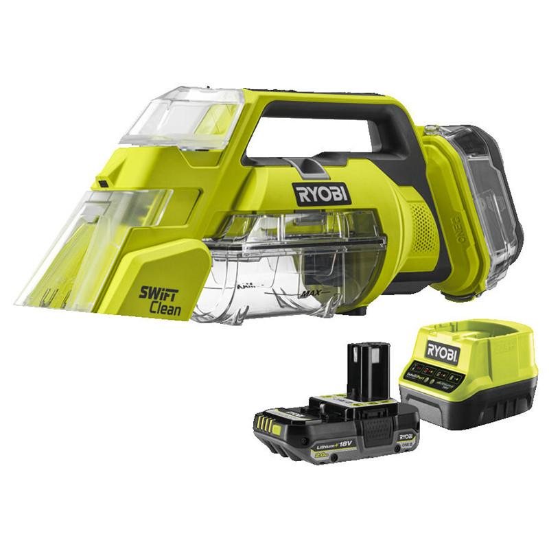 Kilimų dėmių valytuvo rinkinys su baterija Ryobi ONE+ RDC18-1C (2 Ah akum. komplekte), 20 g
