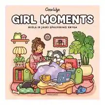 Knyga GIRL MOMENTS. SPALVINIMO KNYGA