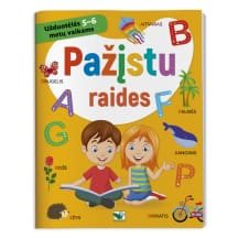 Knyga PAŽĮSTU RAIDES. 5-6 METŲ VAIKAMS