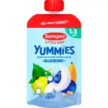 Kokteil. su mėlyn. SEMPER YUM., 12 mėn., 120 g