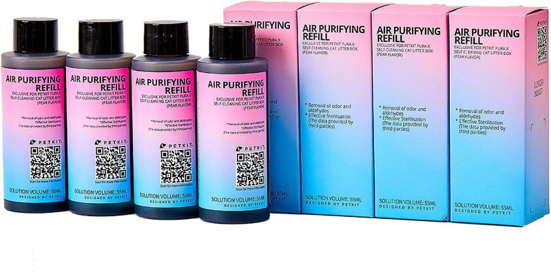 Koncentruotas oro valymo užpildas PETKIT, skirtas PURA X, 4 x 50 ml