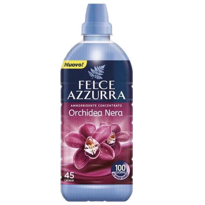 Koncentruotas skalbinių minkštiklis Felce Azzurra, Orchidea Nera, 900 ml