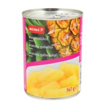 Kons. ananasų gab. sirupe RIMI, / 340 g, 567 g