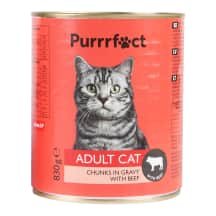 Kons. ėd. kat. su jaut. PURRRFECT, 820 g