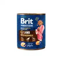 Kons. ėd. šun. BRIT PR., ėriena, grik., 800 g