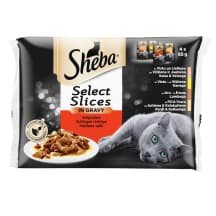 Kons. ėdalas kat. su mėsa SHEBA DUETT, 4 x 85 g