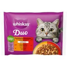 Kons. kačių ėd. WHISKAS DUO MEATY, 4 x 85 g